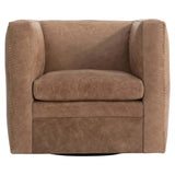 Hudson Leather Swivel Chair, 0324-012-Furniture - Chairs-High Fashion Home