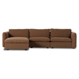 Ingel 3 Piece Sectional w/Ottoman, Antwerp Cafe-Furniture - Sofas-High Fashion Home