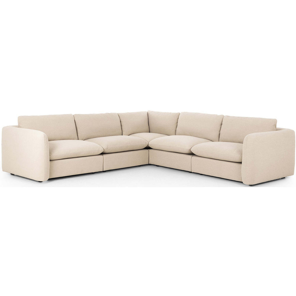 Ingel 5 Piece Sectional, Antwerp Taupe-Furniture - Sofas-High Fashion Home