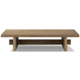 Isaac Coffee Table, Rubbed Light-Furniture - Accent Tables-High Fashion Home