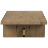 Isaac Coffee Table, Rubbed Light-Furniture - Accent Tables-High Fashion Home