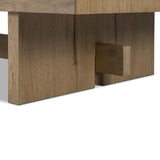 Isaac Coffee Table, Rubbed Light-Furniture - Accent Tables-High Fashion Home