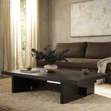 Isaac Coffee Table, Smoked Black-Furniture - Accent Tables-High Fashion Home