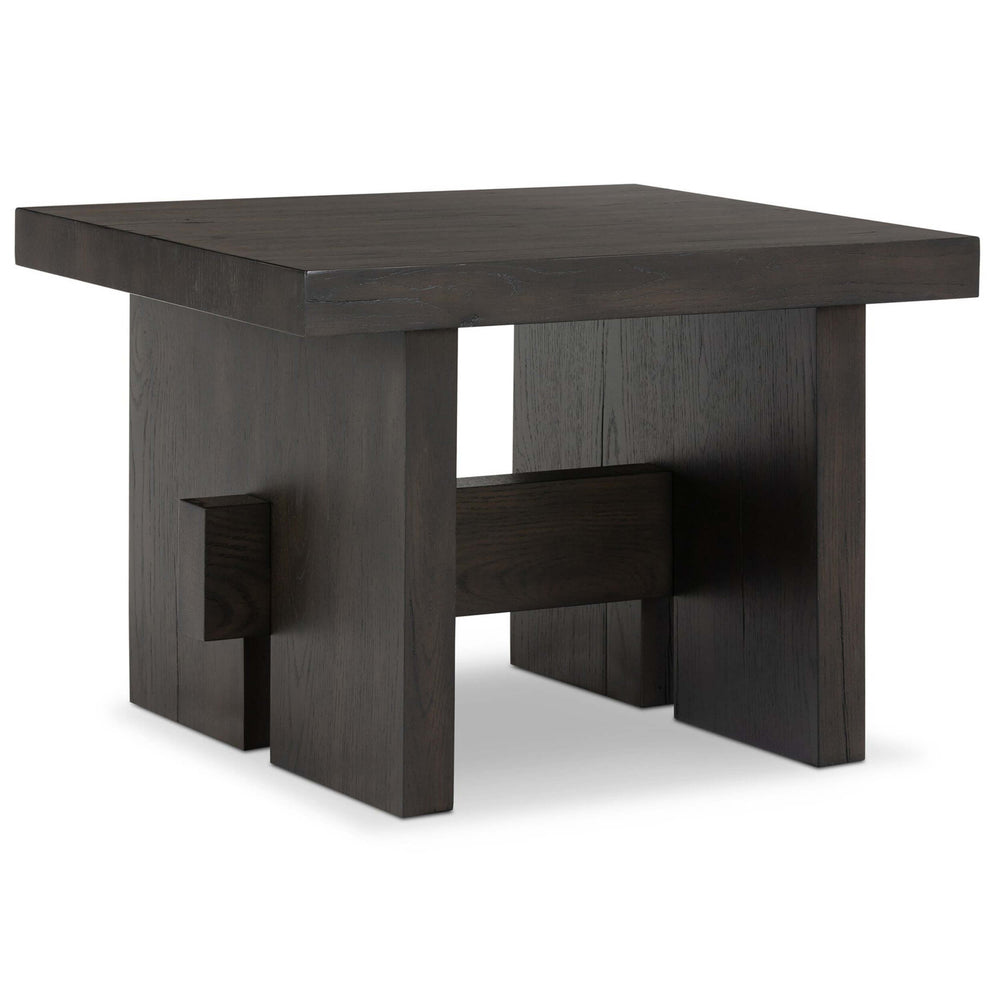 Isaac End Table, Smoked Black-Furniture - Accent Tables-High Fashion Home