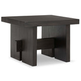 Isaac End Table, Smoked Black-Furniture - Accent Tables-High Fashion Home