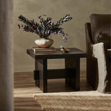 Isaac End Table, Smoked Black-Furniture - Accent Tables-High Fashion Home