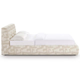 Isla Bed, Cream Jacquard