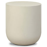 Ivan Round End Table, White-Furniture - Accent Tables-High Fashion Home