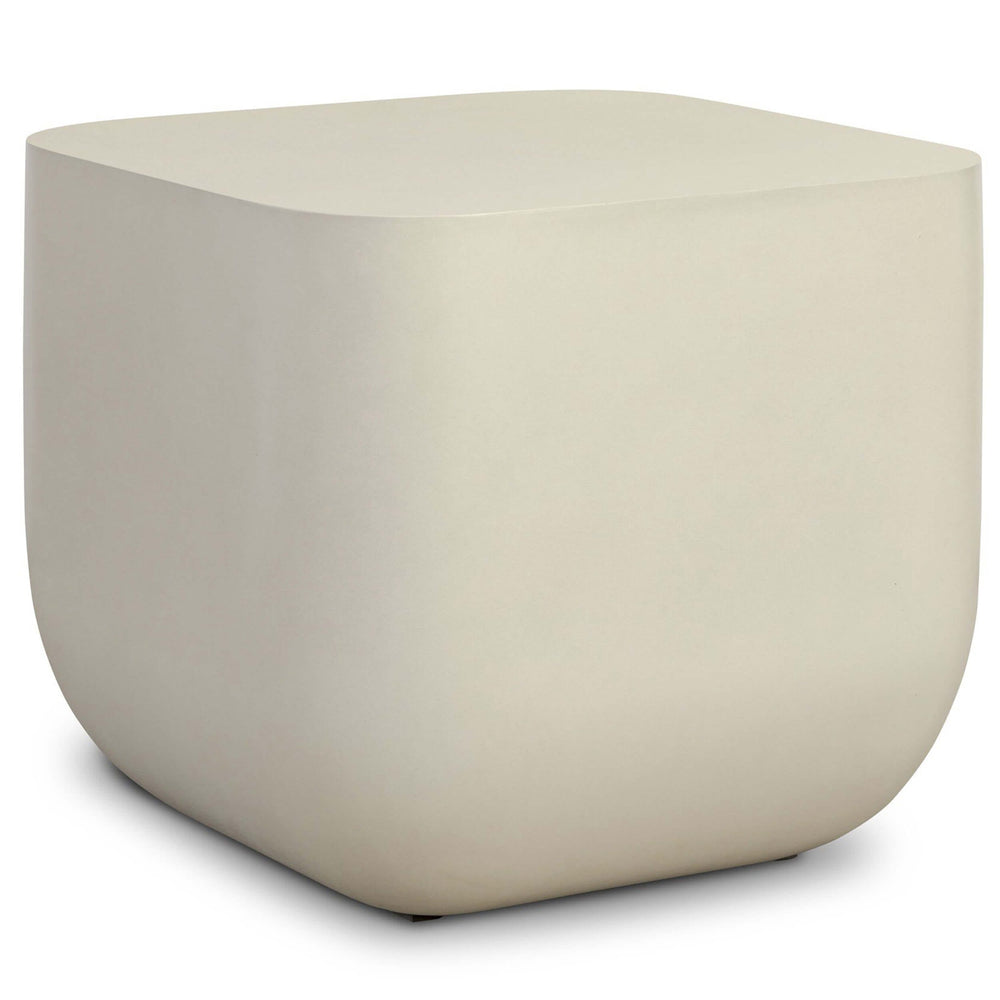 Ivan Square End Table, White-Furniture - Accent Tables-High Fashion Home