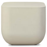 Ivan Square End Table, White-Furniture - Accent Tables-High Fashion Home