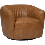 Jack Swivel Chair, Copley Camel-Furniture - Chairs-High Fashion Home