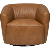 Jack Swivel Chair, Copley Camel-Furniture - Chairs-High Fashion Home