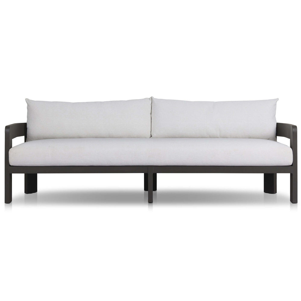 Jackson Outdoor Metal Sofa, Concha Fog