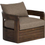 Jackson Outdoor Swivel Chair, Ellor Brown