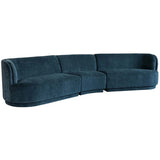 Jaclyn Modular Sectional, Danny Dusty Blue-Furniture - Sofas-High Fashion Home