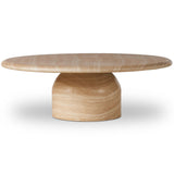 Janice Coffee Table, Sand Striae-Furniture - Accent Tables-High Fashion Home