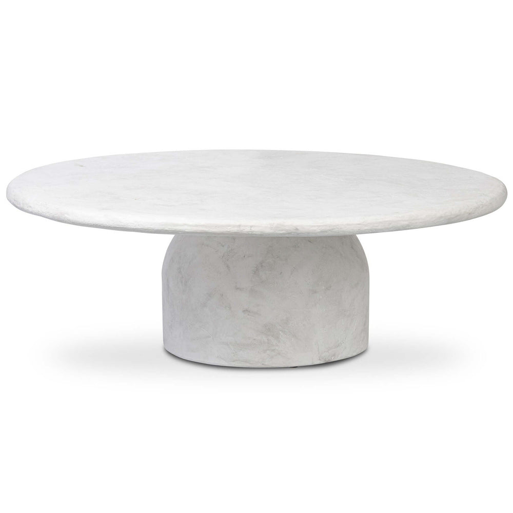 Janice Coffee Table, Textured Lunar Concrete