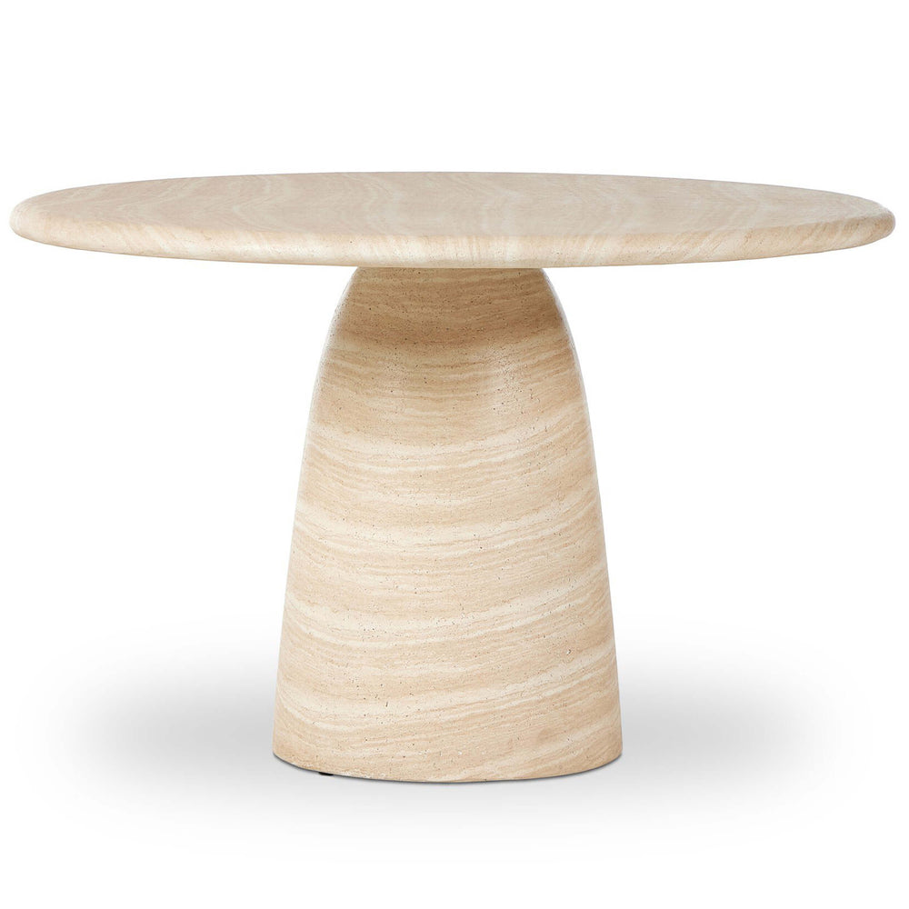 Janice Dining Table, Sand Striae-Furniture - Dining-High Fashion Home