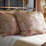 Jardin Fleur Pillow, Pink/Gold-Accessories-High Fashion Home