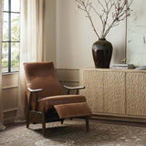 Jarvis Leather Recliner, Dakota Tobacco-Furniture - Chairs-High Fashion Home