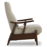 Jarvis Recliner, Weslie Flax-Furniture - Chairs-High Fashion Home