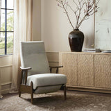 Jarvis Recliner, Weslie Flax-Furniture - Chairs-High Fashion Home