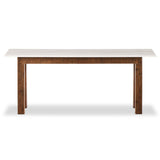 Jessa Console Table, White Marble