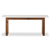 Jessa Console Table, White Marble