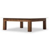 Jessa Square Coffee Table, White Marble