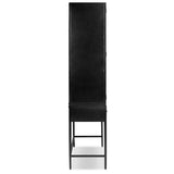 Jimi Cabinet, Black-Furniture - Storage-High Fashion Home