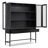 Jimi Cabinet, Black-Furniture - Storage-High Fashion Home