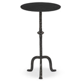 Jocelyn End Table, Raw Black-Furniture - Accent Tables-High Fashion Home