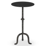 Jocelyn End Table, Raw Black-Furniture - Accent Tables-High Fashion Home