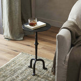 Jocelyn End Table, Raw Black-Furniture - Accent Tables-High Fashion Home