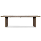 Joette Outdoor Dining Table, Stained Saddle Brown-Furniture - Dining-High Fashion Home