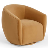 Jordan Swivel Chair, Tan-Furniture - Accent Tables-High Fashion Home