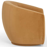 Jordan Swivel Chair, Tan-Furniture - Accent Tables-High Fashion Home