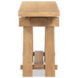 Josette Console Table, Honey Oak-Furniture - Storage-High Fashion Home