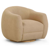 Judy Swivel Chair, Honey-Furniture - Chairs-High Fashion Home