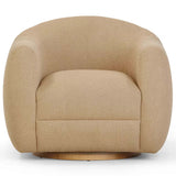 Judy Swivel Chair, Honey-Furniture - Chairs-High Fashion Home