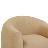 Judy Swivel Chair, Honey-Furniture - Chairs-High Fashion Home