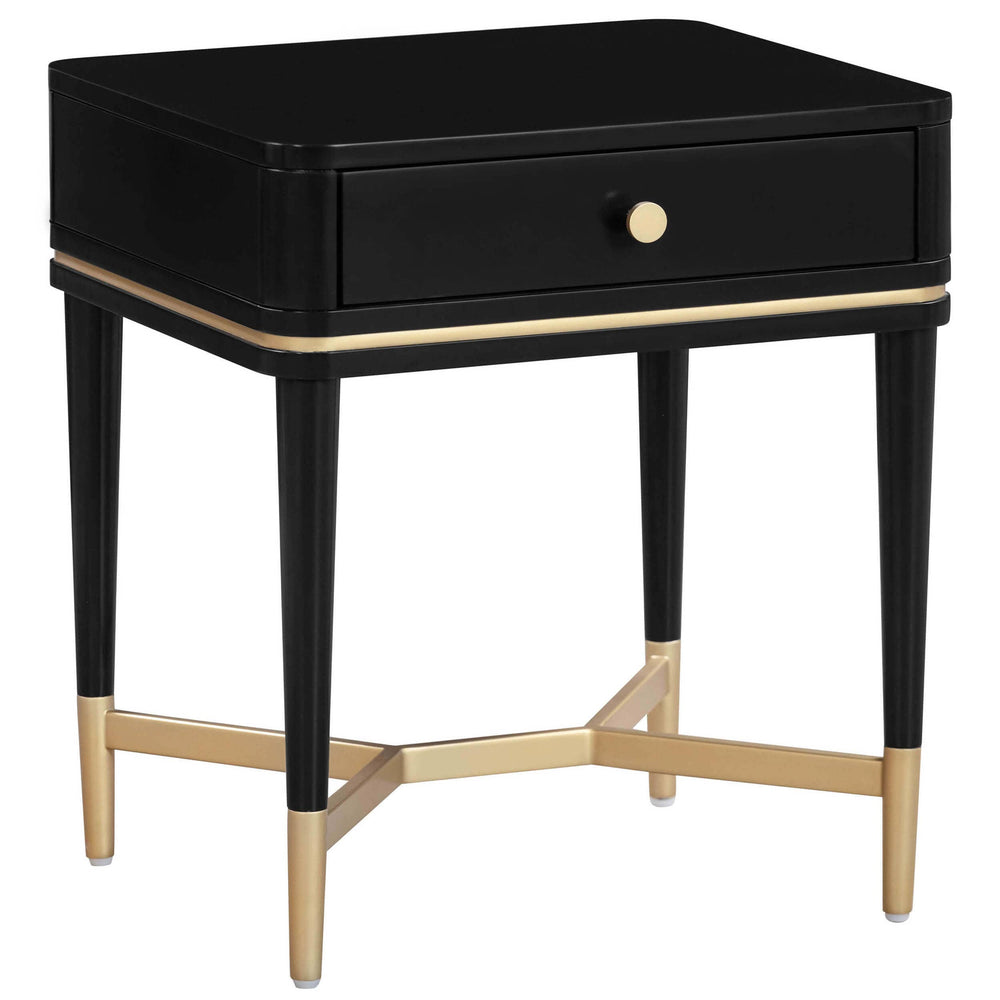 Julieta Nightstand, Black-Furniture - Bedroom-High Fashion Home