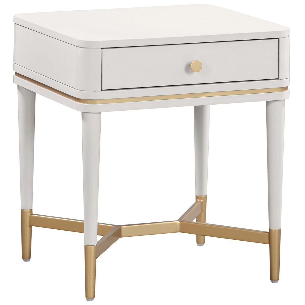 Julieta Nightstand, Cream-Furniture - Bedroom-High Fashion Home