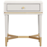 Julieta Nightstand, Cream-Furniture - Bedroom-High Fashion Home