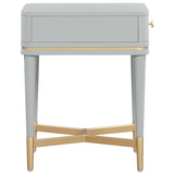 Julieta Nightstand, Grey-Furniture - Bedroom-High Fashion Home