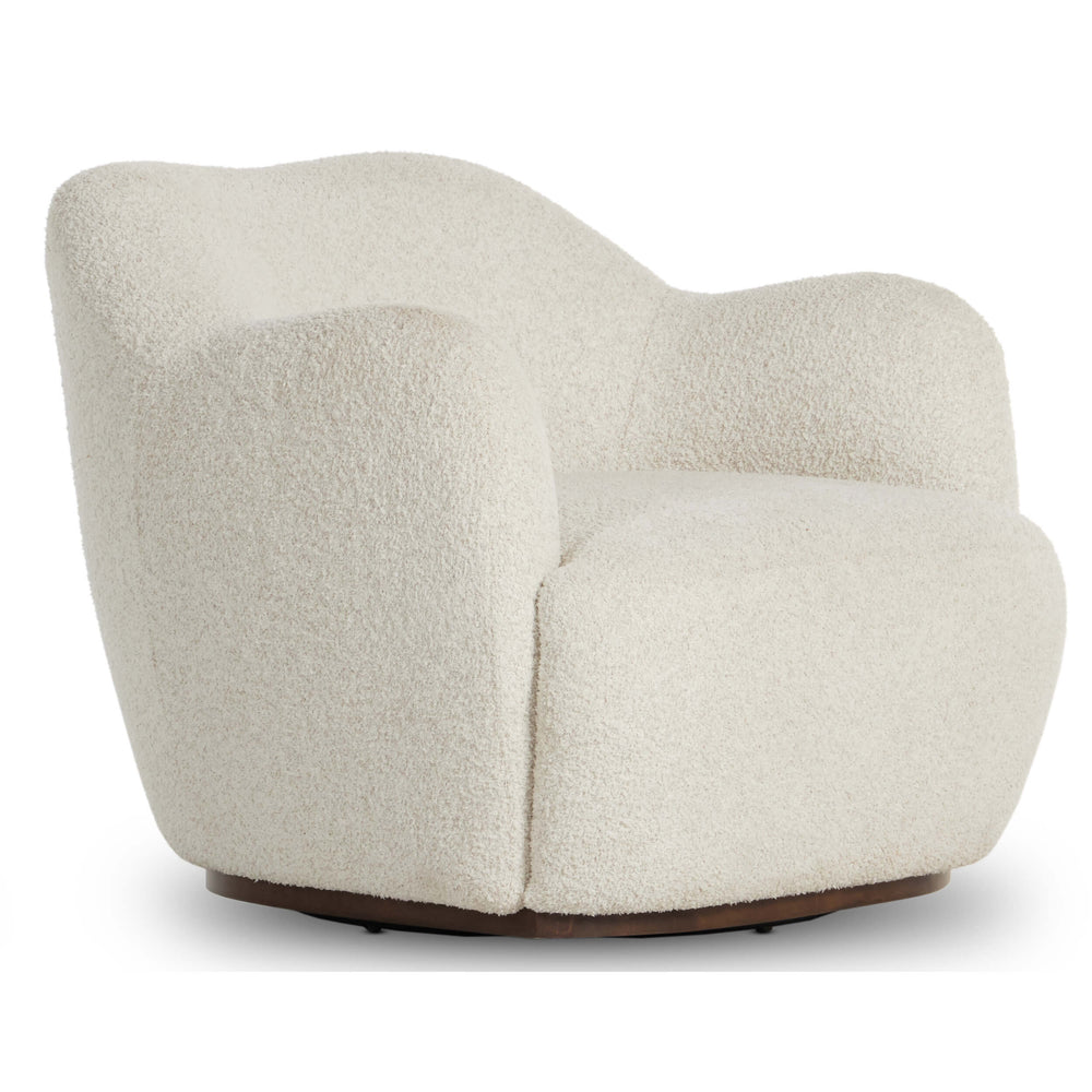 Julius Swivel Chair, Sheldon Ivory-Furniture - Chairs-High Fashion Home