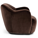 Julius Swivel Chair, Surrey Cocoa-Furniture - Chairs-High Fashion Home