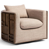 June Swivel Chair, Alcala Fawn-Furniture - Chairs-High Fashion Home