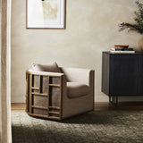 June Swivel Chair, Alcala Fawn-Furniture - Chairs-High Fashion Home