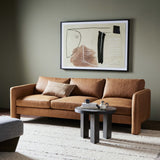 Katya Leather Sofa, Eucapel Cognac-Furniture - Sofas-High Fashion Home